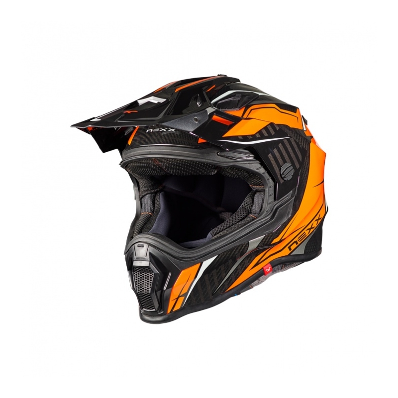 Cască de enduro NEXX X.WRL Atika negru-portocaliu lichidare