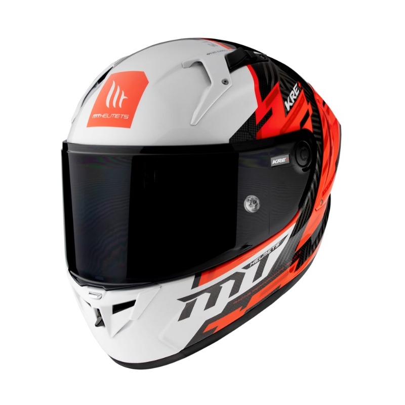 MT FF103PLUSC KRE+ Carbon Brush A5 negru-alb-roșu cască de motocicletă integrală MT FF103PLUSC KRE+ Carbon Brush A5 negru-alb-roșu