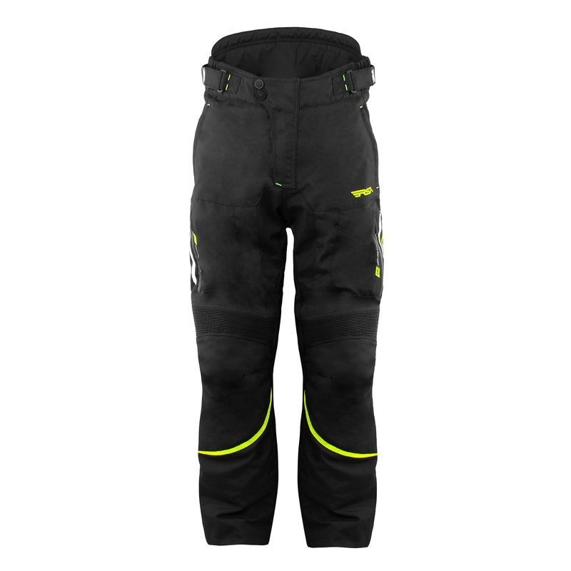Kalhoty na motorku RSA Warm černo-fluo žluté výprodej