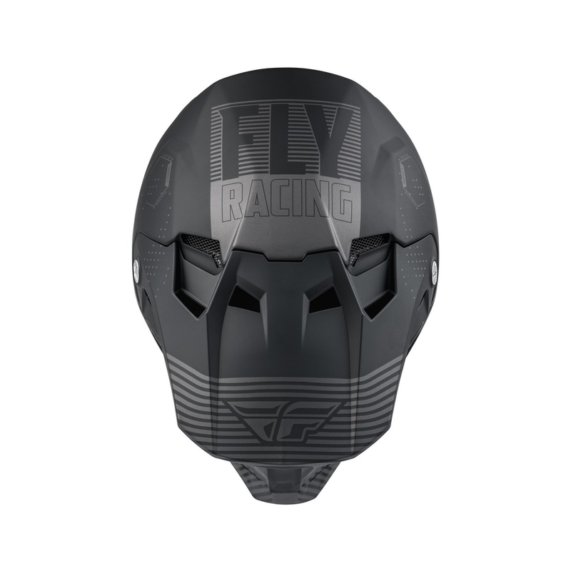 Cască de motocros FLY Racing Formula CC Primary negru-gri mat