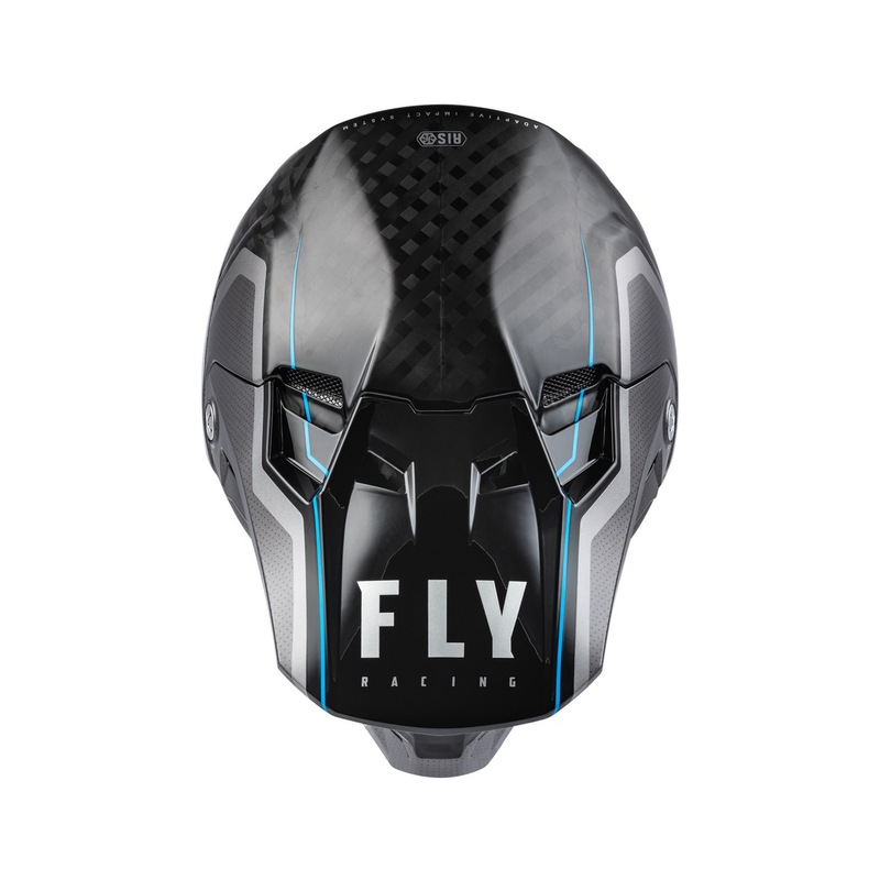Cască de motocros FLY Racing Formula Axon negru-gri-albastru