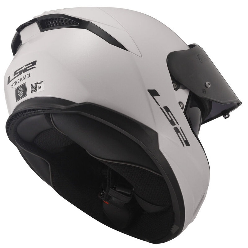 Cască integrală pentru motocicletă LS2 FF808 Stream II, alb lucios