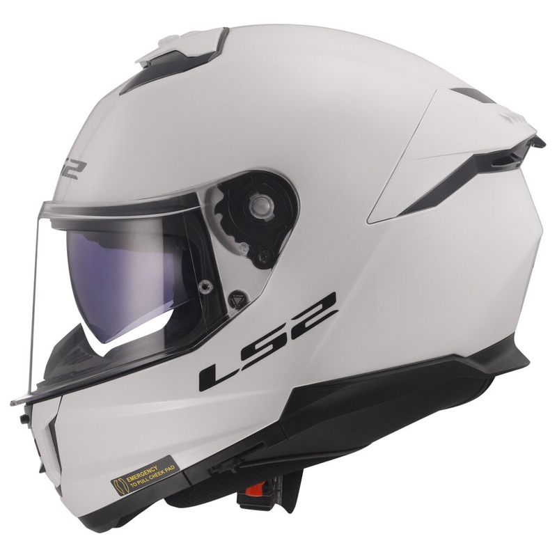 Cască integrală pentru motocicletă LS2 FF808 Stream II, alb lucios
