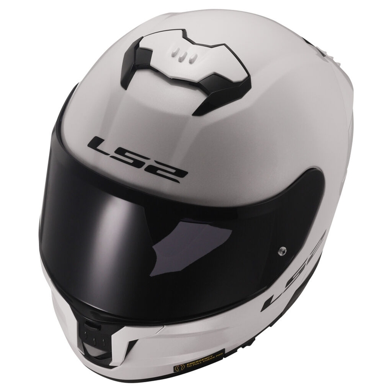Cască integrală pentru motocicletă LS2 FF808 Stream II, alb lucios