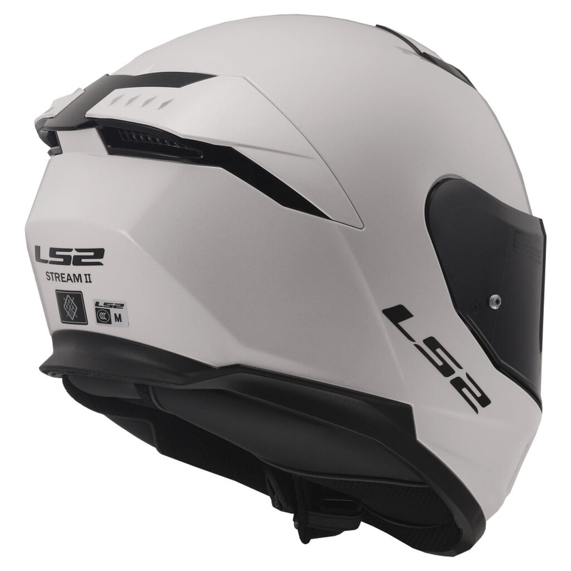 Cască integrală pentru motocicletă LS2 FF808 Stream II, alb lucios