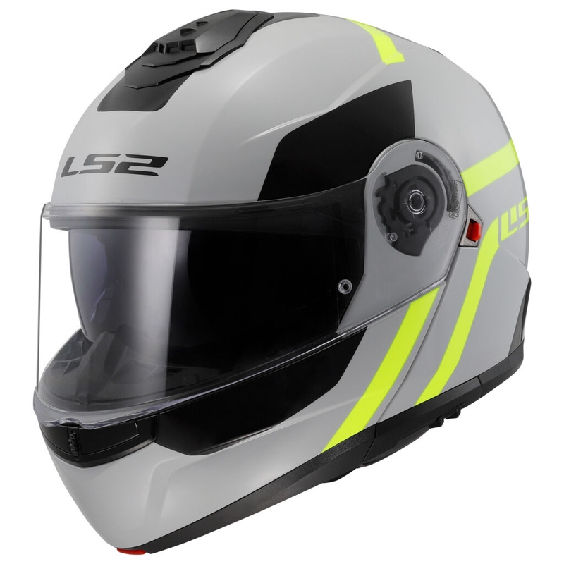 Cască de protecție LS2 FF908 FF908 Strobe II Autox gri-galben-fluo