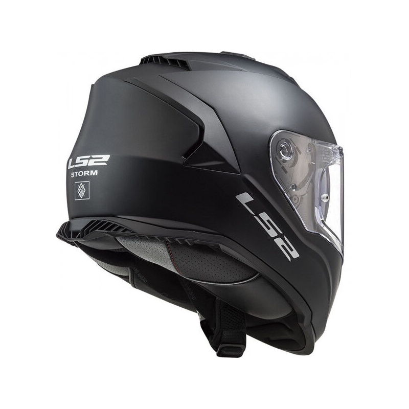 Cască de motocicletă LS2 FF800 Storm II Solid Matte Black Integral pentru motociclete