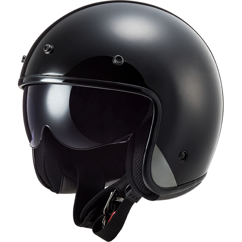 Casca moto deschisa LS2 OF601 Bob II Solid negru mat