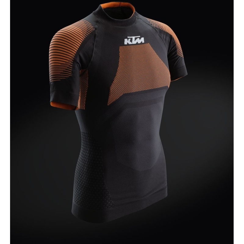 Cămașă termică cu mânecă scurtă KTM Performance negru-portocaliu lichidare