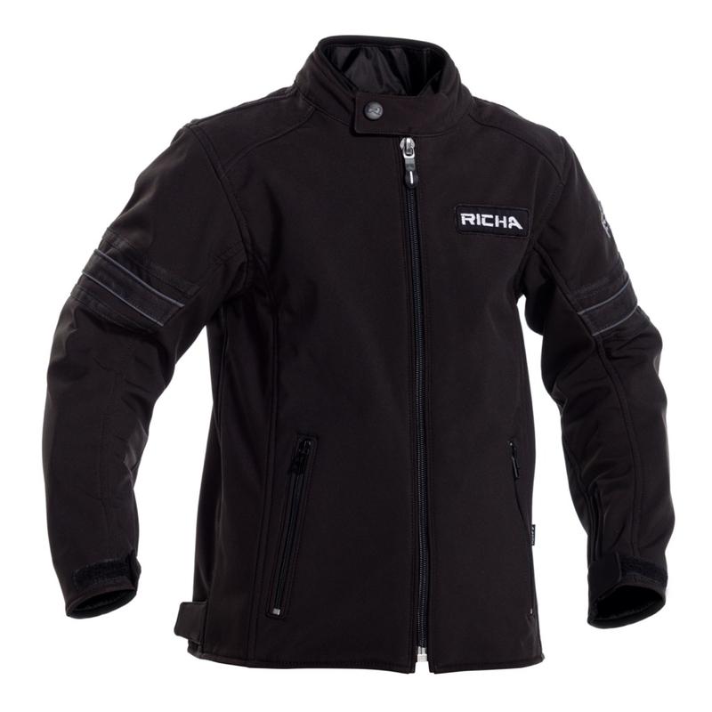 Jachetă de motocicletă pentru copii RICHA Toulon 2 Softshell Black lichidare