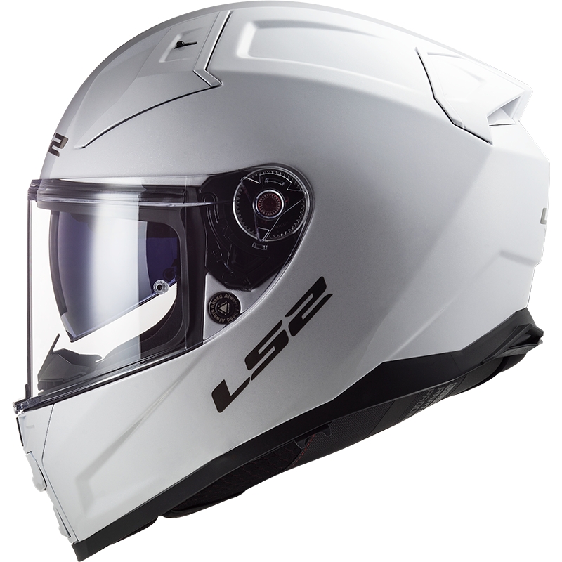Cască de motocicletă LS2 FF811 Vector II Solid White Integral Motorcycle Helmet