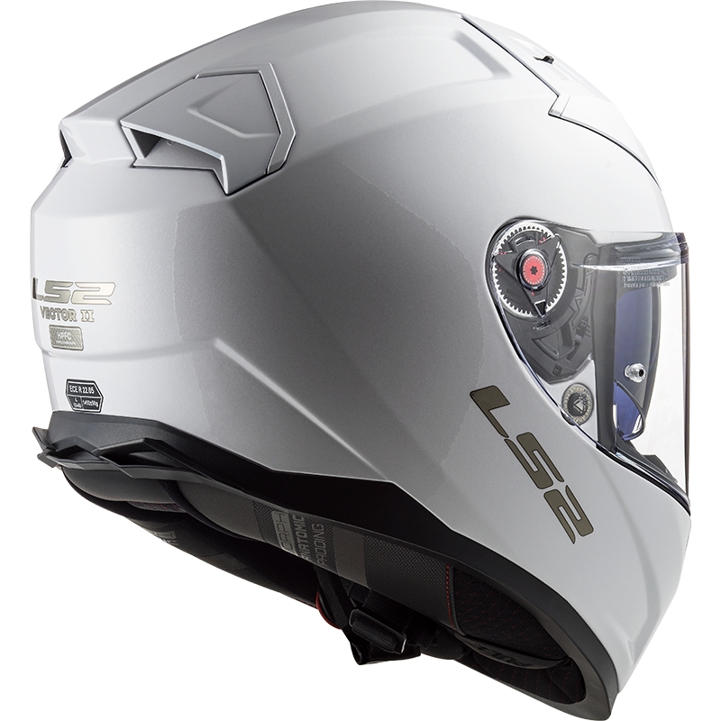 Cască de motocicletă LS2 FF811 Vector II Solid White Integral Motorcycle Helmet