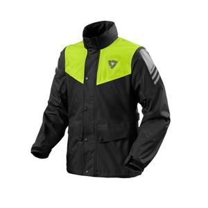Revit Nitric 4 H2O jachetă de ploaie de motocicletă negru-fluo galbenă