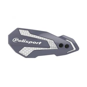 Handguard POLISPORT MX FLOW 8308200054 Grey/White with mounting system
