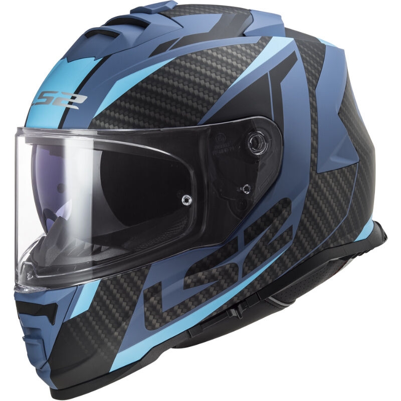 Cască integrală pentru motocicletă LS2 FF800 Storm II Racer negru-albastru