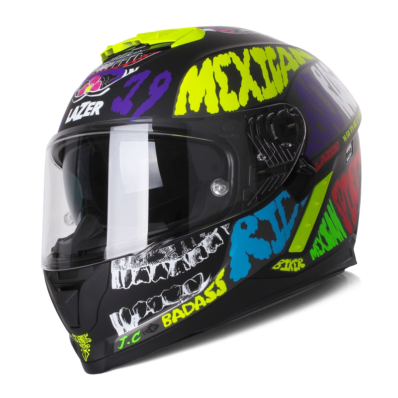 Cască integrală pentru motociclete Lazer Rafale Evo Mexicana multicoloră