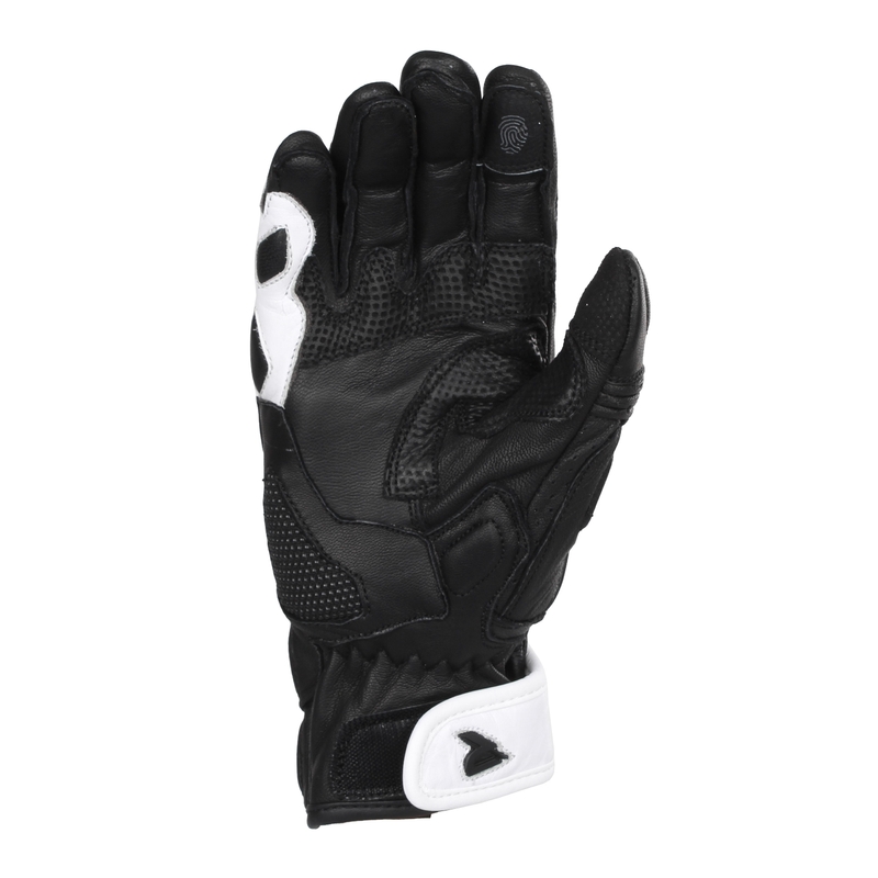 Mănuși moto pentru femei Street Racer STR negru-galben fluorescent