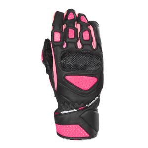 Mănuși de motocicletă pentru femei RSA RX2 negru și roz