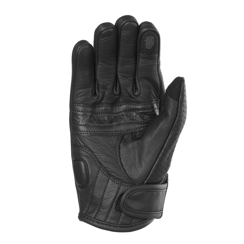 Mănuși moto perforate Street Racer Striker 2 negru