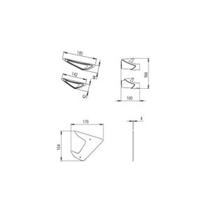 Side spoilers PUIG DOWNFORCE 20621A Albastru