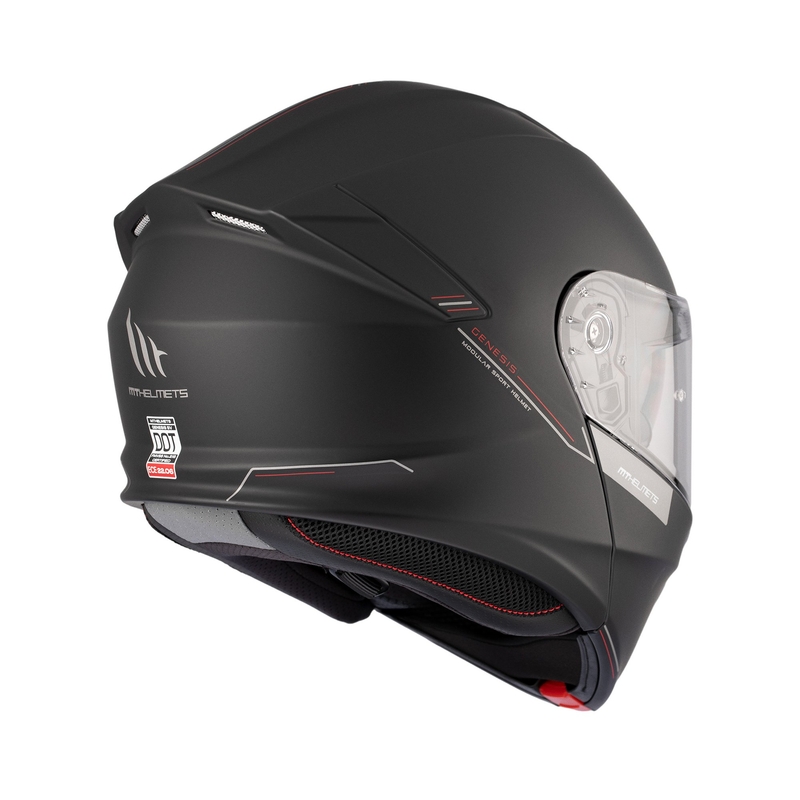 Cască de motocicletă flip-up MT Genesis SV Solid A1 neagră mat
