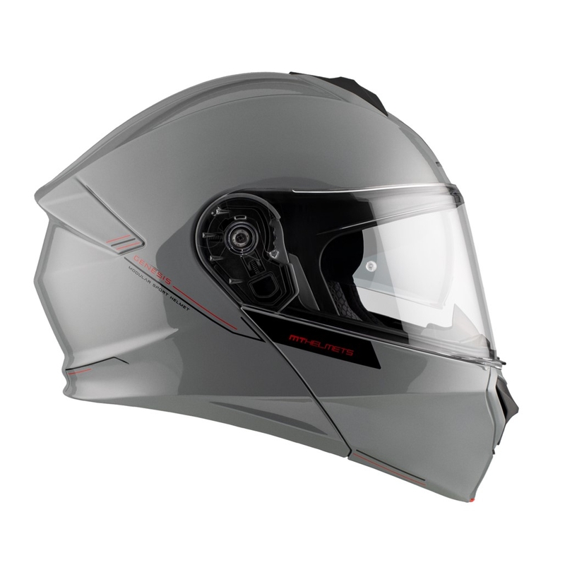 Cască de motocicletă pliabilă MT Genesis SV Solid A12 gri lucios