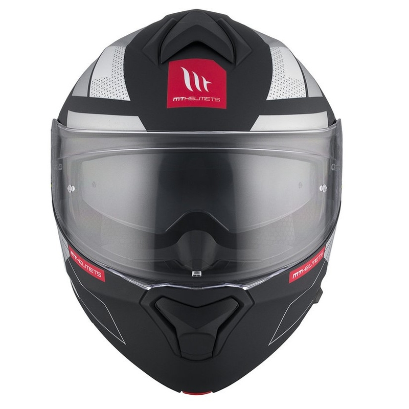 Cască de motocicletă flip-up MT Genesis SV Talo B2 negru-gri-galben fluo mat lichidare