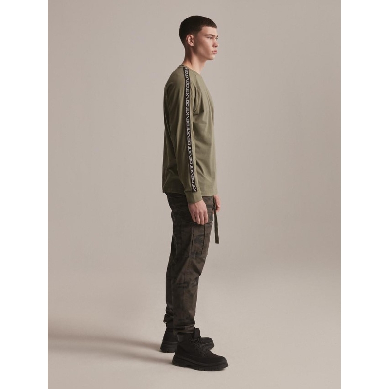 Tricou cu mânecă lungă DAKAR DKR LG STRAP kaki