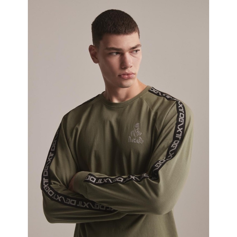 Tricou cu mânecă lungă DAKAR DKR LG STRAP kaki