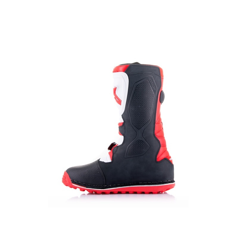 Cizme de motocicletă Alpinestars Tech Trial alb-roșu-negru