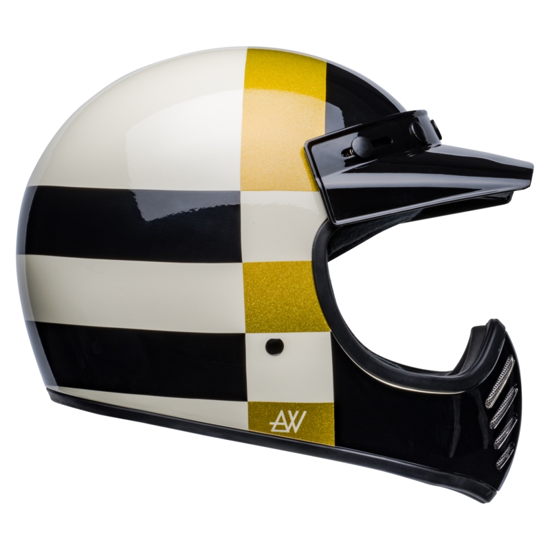 Cască de motocicletă Bell Moto-3 Atwyld Orbit alb-negru