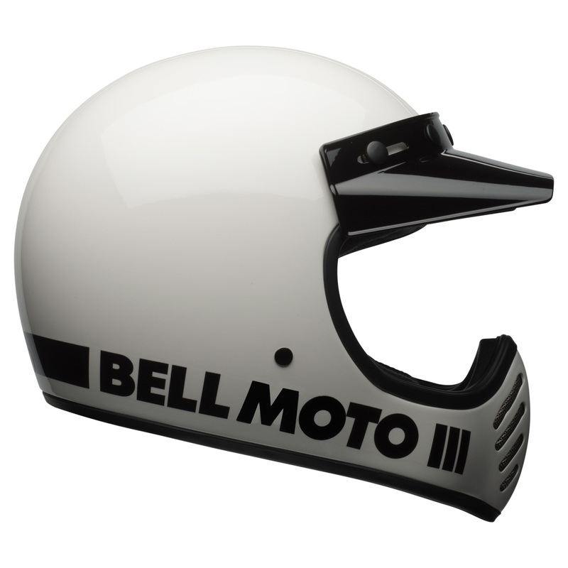 Cască de motocicletă Bell Moto-3 Classic White
