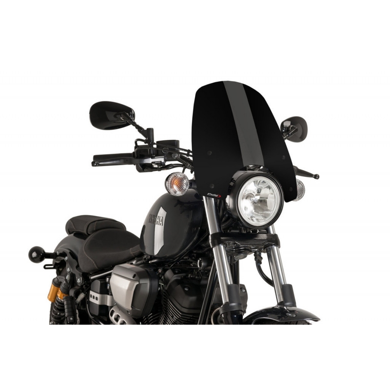 Parbriz PUIG NEW. GEN TOURING Negru pentru YAMAHA XV 950 2014-2020