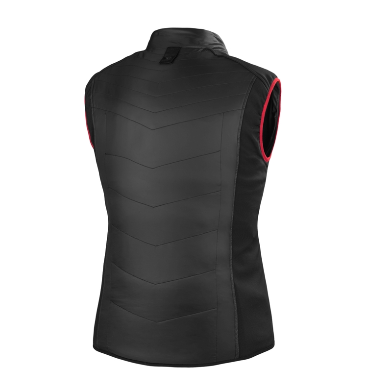 Shima Powerheat Vest negru-roșu femei