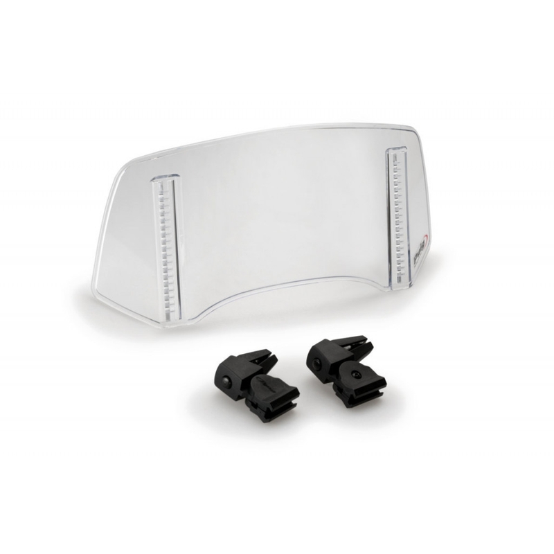 Multiadjustable visor PUIG 2.0 clip-on transparent