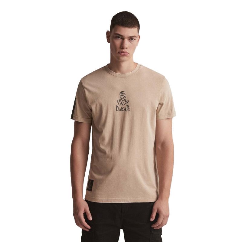 Tricou DAKAR DKR Wash 02 bej