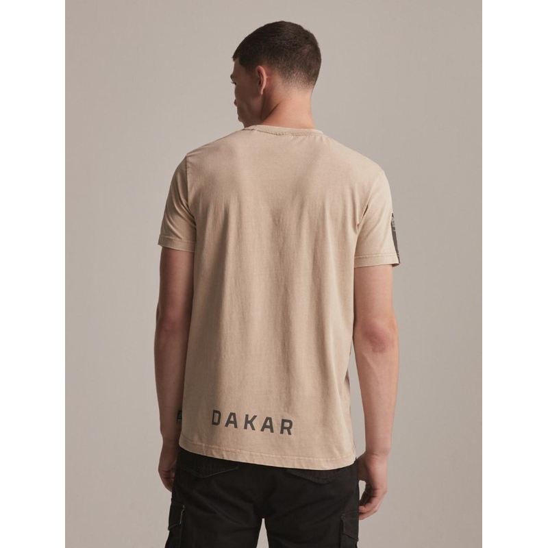 Tricou DAKAR DKR Wash 02 bej
