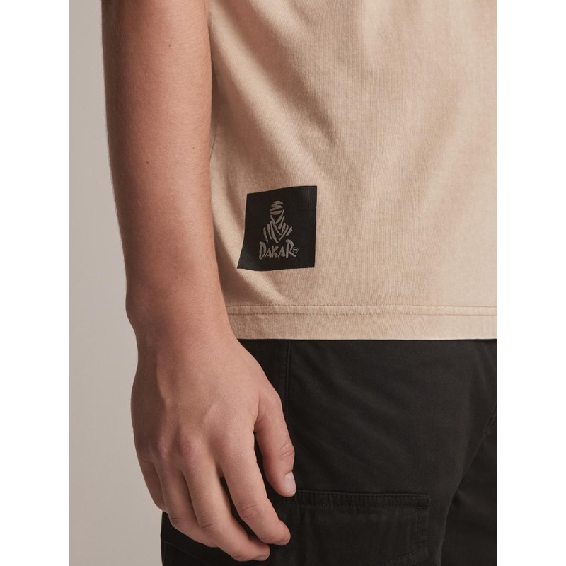 Tricou DAKAR DKR Wash 02 bej
