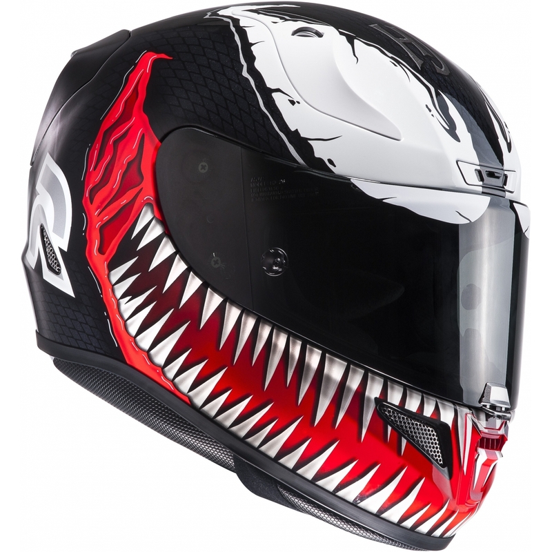 Cască de motocicletă integrală HJC RPHA 11 Venom Marvel MC1 lichidare