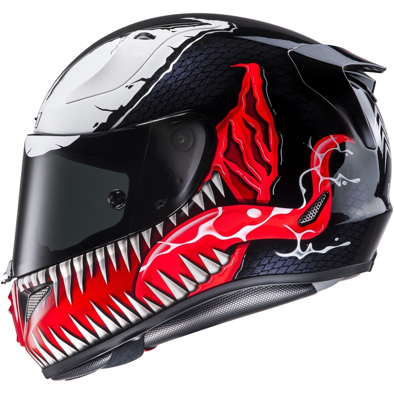 Cască de motocicletă integrală HJC RPHA 11 Venom Marvel MC1 lichidare