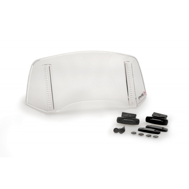 Multiadjustable visor PUIG 2.0 fixed by screws transparent