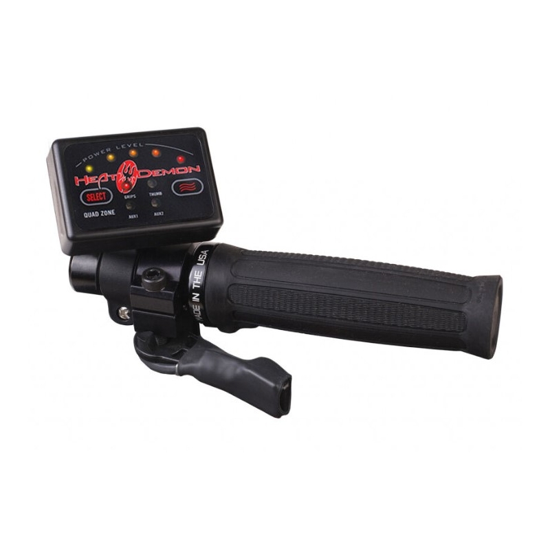 Mânere încălzite SYMTEC ATV Clamp On Quad Zone negru