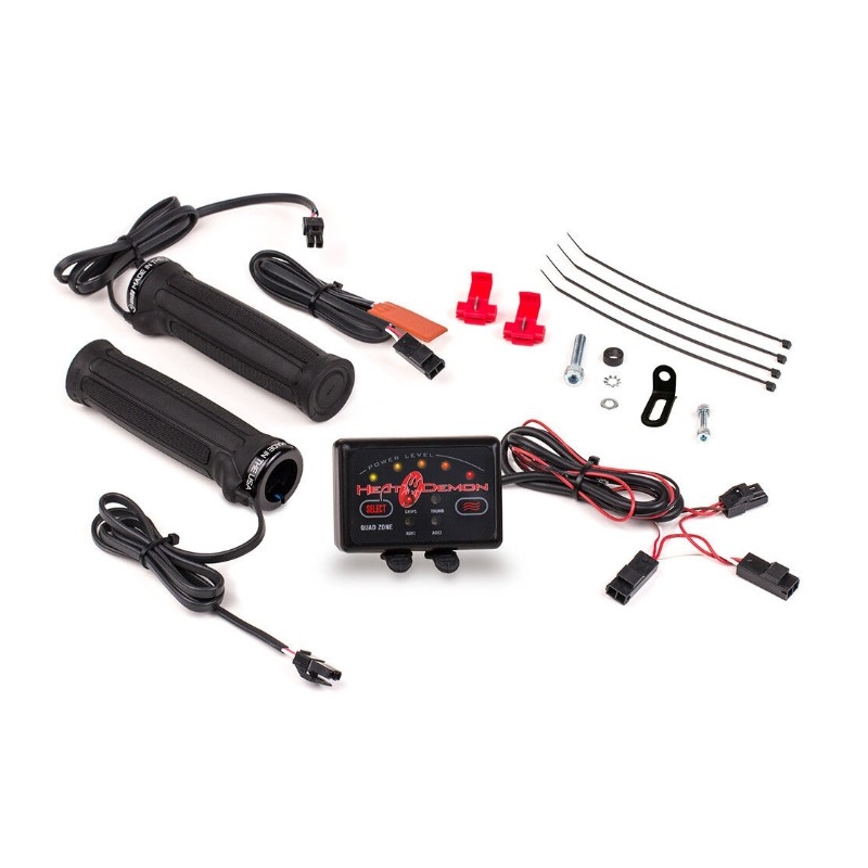 Mânere încălzite SYMTEC ATV Clamp On Quad Zone negru