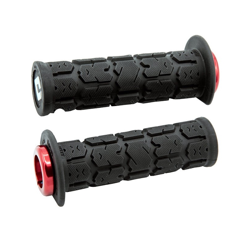 Manete ODI ROGUE ATV LOCK-ON V2.1 125mm negru-roșu