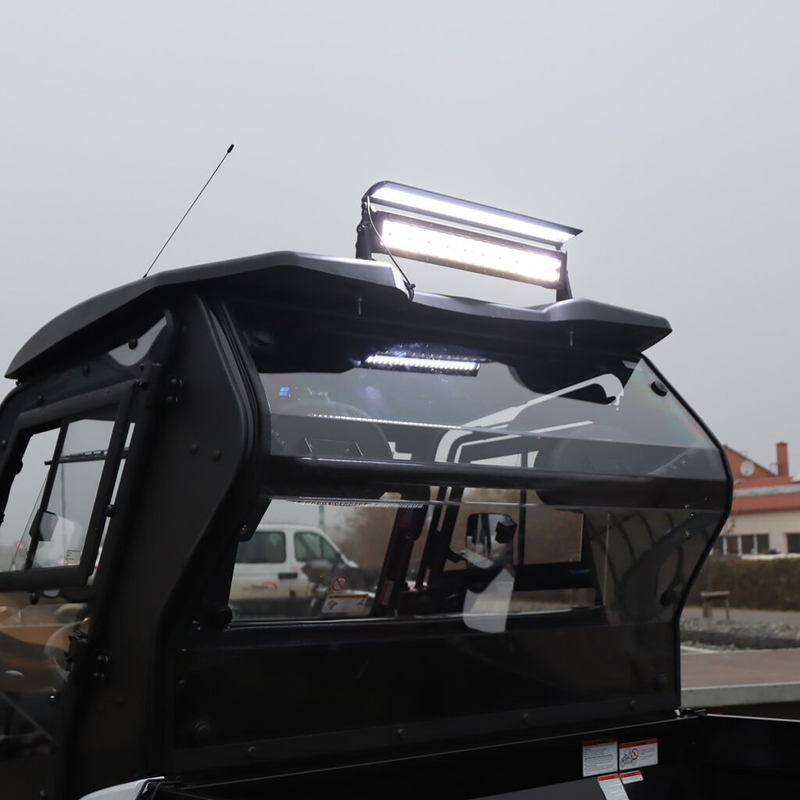 Rampă de lumină LED cu capac SHARK LED LIGHT BAR 21,5", 6D cu capac LED, 120W