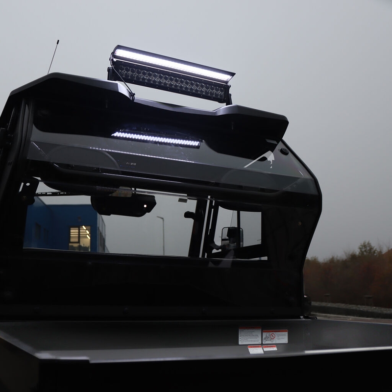 Rampă de lumină LED cu capac SHARK LED LIGHT BAR 21,5", 6D cu capac LED, 120W