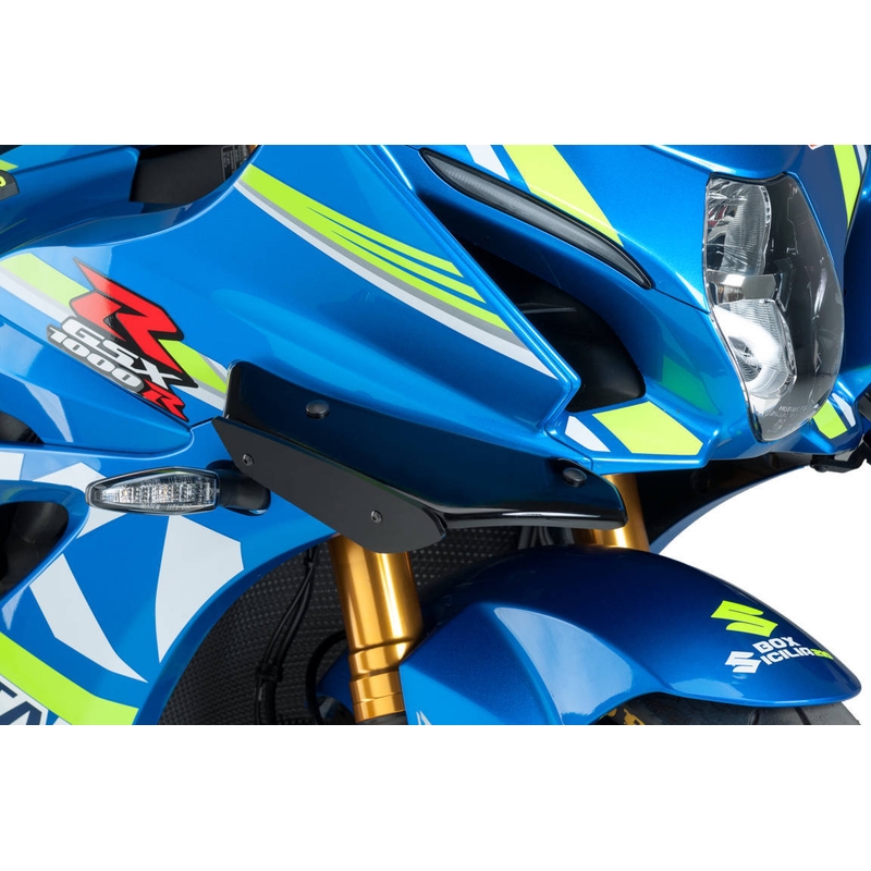 Side spoilers PUIG SPORT Negru pentru SUZUKI GSX-R 1000 2017-2022, SUZUKI GSX-R 1000 R / RZ 2017-2021