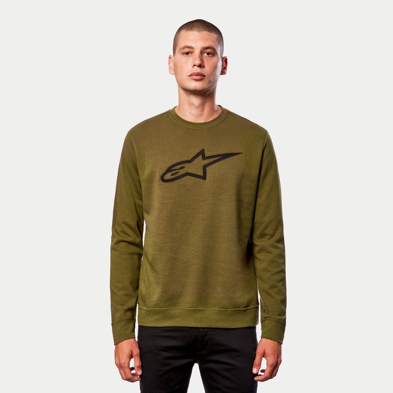 Alpinestars Ageless Crew Fleece verde și negru