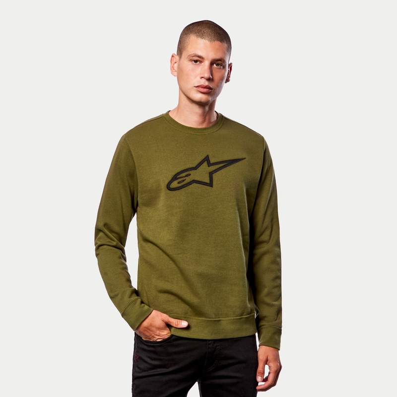 Alpinestars Ageless Crew Fleece verde și negru