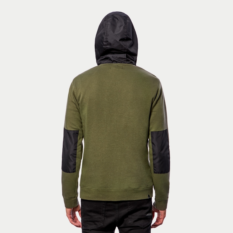 Alpinestars Aligned hanorac verde-negru cu glugă